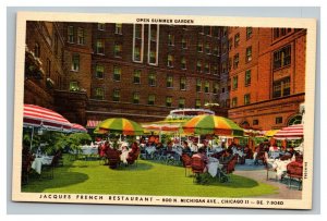 Vintage 1940's Advertising Postcard Jacques French Restaurant Chicago Illinois