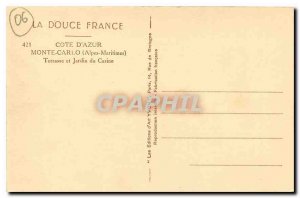 CARTE Post Old La Douce France French Riviera Monte Carlo Alpes Maritimes Ter...