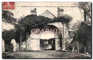 Old Postcard Noirmoutier (Vendee) The Lions Gate of the White Castle