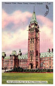 Postcard TOWER SCENE Ottawa Ontario ON AR0550