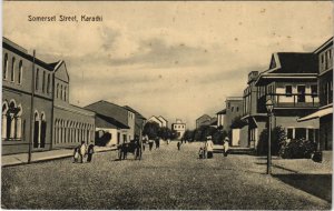 PC PAKISTAN, KARACHI, SOMERSET STREET, Vintage Postcard (b43285)