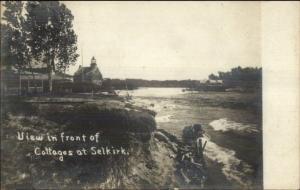 Cottages & Lighthoues at Selkirk NY c1910 Real Photo Postcard