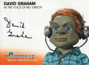 David Graham Gerry Anderson's Supercar Signed Autograph Photo Card