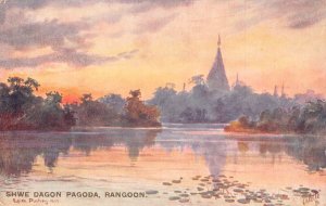 L255 Burma Myanmar Shwe Dagon Pagoda Rangoon postcard