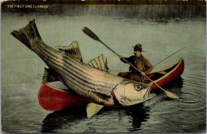 Fishing Humour The First One I Landed