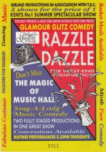 Razzle Dazzle Neil James The Comedians New Faces Drifters Kent Theatre Programme