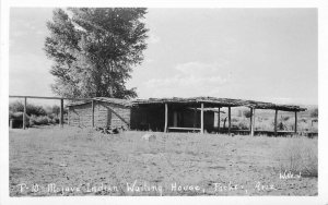 1920s Parker Arizona Mojave Indian Wailing House Willard RPPC Photo Postcard