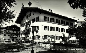 austria, KIRCHBERG, Tyrol Tirol, Gasthof Kalswirt (1950s) RPPC Postcard