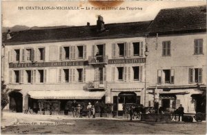 CPA CHATILLON-de-MICHAILLE - La Place et l'Hotel (89112)