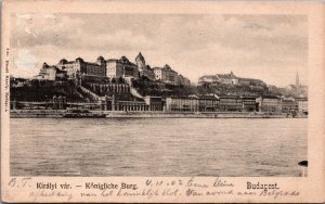 Hungary Budapest Kiralyi Var Parliament Vintage Postcard C105