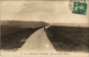 CPA Cisrcuit de PICARDIE Route de Demuin a Moreuil (807781)