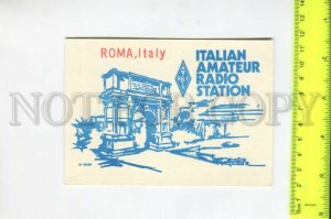 466984 1979 year Italy Roma radio QSL card to USSR
