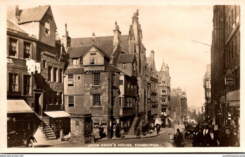 Scotland Edinburgh John Knox's House  Real Photo