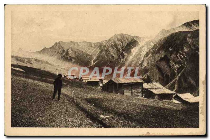 Old Postcard Dauphine Queyras Saint Veran and Head of Toillies