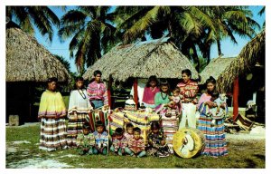 Postcard NATIVE INDIAN SCENE Miami Florida FL AQ3094