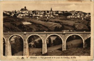 CPA RODEZ - Vue générale et le Pont du Chemin de Fer (109665)