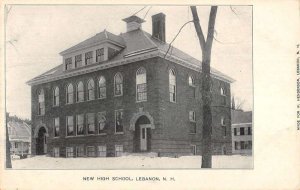 Lebanon New Hampshire New High School Exterior Antique Postcard KK1002