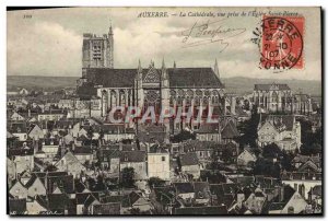 Old Postcard Auxerre La Cathedrale View Jack L & # 39Eglise