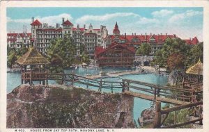 New York Mohonk Lake House From Sky Top Path