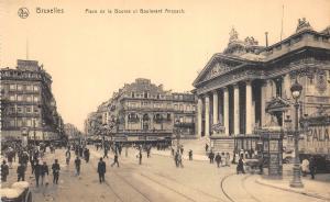 Br34633 Bruxelles Place de Bourse et Boulevard Anspach    Belgium