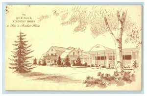 The Milk Pail & Country Shops At Fin 'n Feather Farm Dundee Illinois IL Postcard 