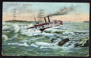 Quebec MONTREAL Lachine Rapids MONTREAL - pm1910 - Divided Back