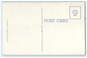 c1930's US Post Office Building Scene Street Florence Alabama AL Postcard