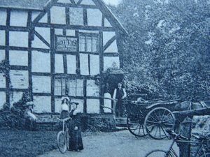 Herefordshire Ledbury ASHPERTON The Old Trumpet Inn c1908 Postcard Tilley & Son