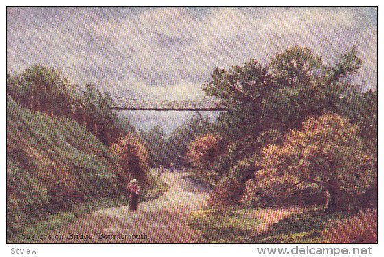 BOURNEMOUTH, Dorset, England, 1900-1910´s; Suspension Bridge