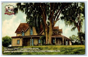 c1910 Old Home Harriett Beecher Stowe Jacksonville FL Artistic Series Postcard 