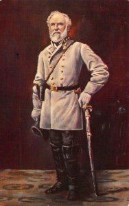 Civil War, General Robert Edward Lee , From Gettysburg Painting, ,Old Postcard