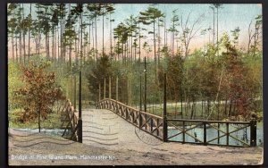 4720) New Hampshire MANCHESTER Bridge Pine Island Park - pm1908 - Divided Back