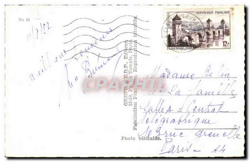 Old Postcard Souvenir of the Cote de Granit Rose