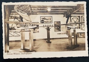 Mint Real Picture Postcard Dornier DOX Giant Seaplane Museum Exhibition