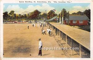 Lawn Bowling, The Sunshine City Lawn Bowling Unused 