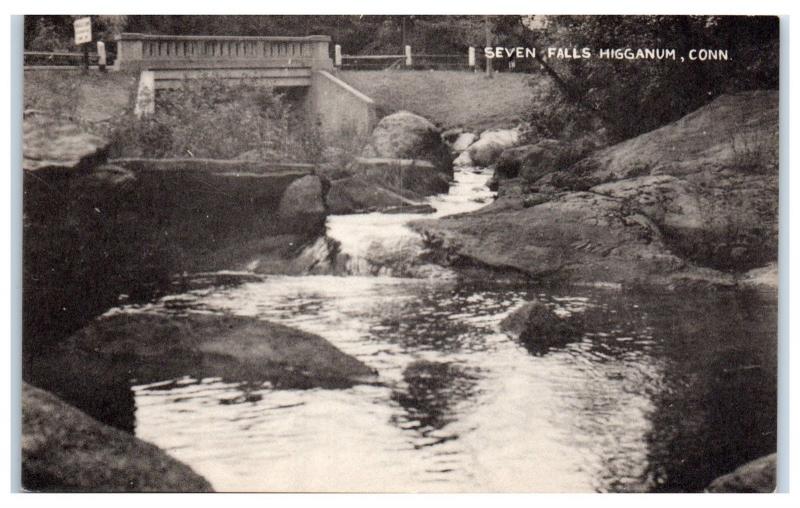 1930s/40s Seven Falls, Higganum, CT Postcard