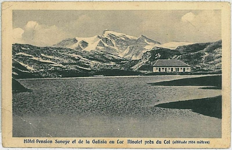 AOSTA province vintage postcard - LAC NIVOLET 1931-