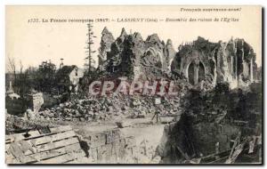 Old Postcard The France recaptured in 1917 Lassigny Oise Together ruins of I ...