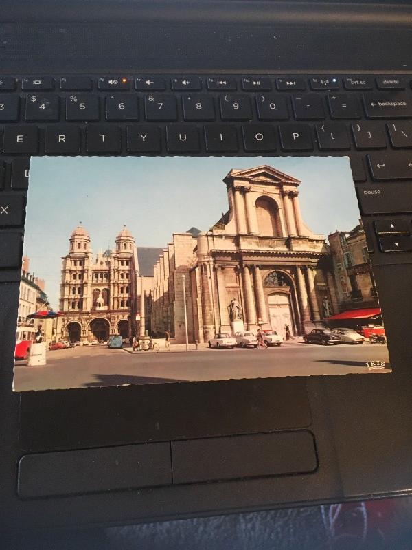 Vintage Postcard: Dijon,La Bourse De Commerce, Et Leglise, France