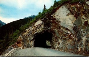 Canada British Columbia Tunnel On Highway Between Fernie and Elk