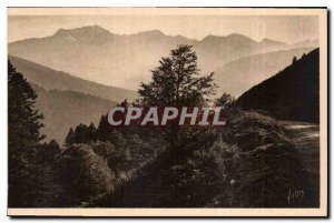 Old Postcard The Pyrenees Bagneres de Bigorre Htes Pyr Massif Arbizon