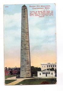 Bunker Hill Monument, Charlestown Massachusetts, Used 1911 Flag Cancel