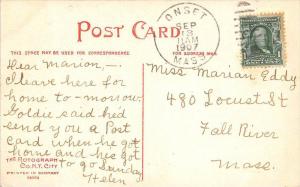 26166 MA, Onset, 1907, Wickett Island and Yachts from Pt. Independence