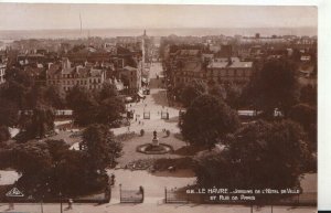 France Postcard - Le Havre - Jardins De L'Hotel De Ville Et Rue De Paris TZ12124