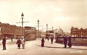 Glasgow Scotland Bridge Two Tier Bus RPPC