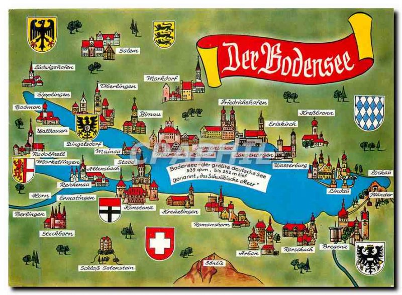 Modern Postcard Der Bodensee