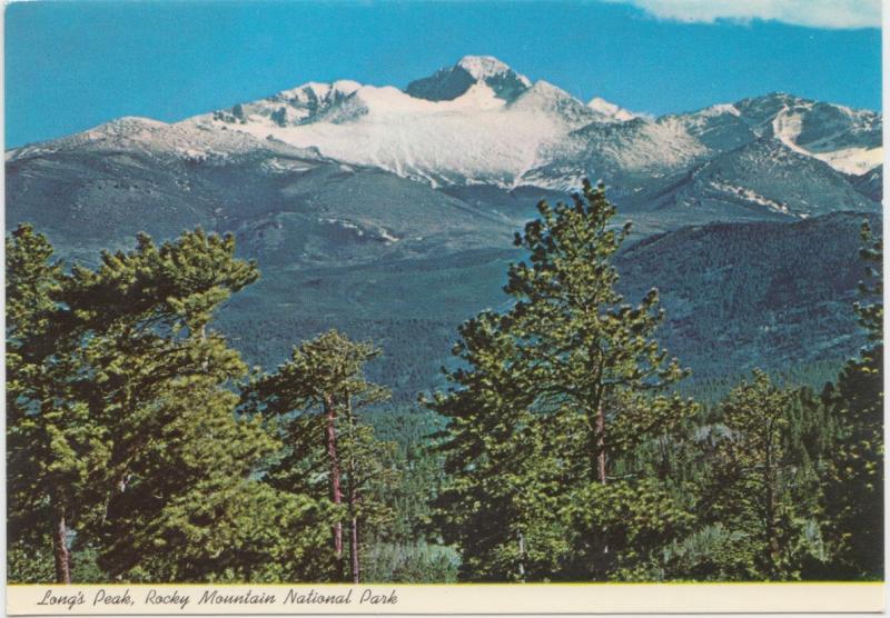 Long's Peak, Rocky Mountain National Park, Colorado, unused Postcard