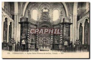 Old Postcard Perigueux Church Saint Etienne De La Cite L & # 39autel
