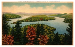 Vintage 1938 Postcard Whiteface Mountain in the Adirondacks Lake Placid New York