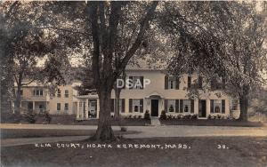 C58/ North Egremont Massachusetts Ma RPPC Real Photo Postcard c1920 Elm Court